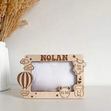 Elegant Wooden DIY Decorative Photo Frame, Blank Design For Personalization, Suitable For Home Decor With Memo Board Style - A - View 4