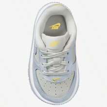Nike Air Force 1 Low Lace Boys' Toddler White Casual Sneakers IF1674-100 | Court-To-Street Style, Iconic Silhouette - 淺藍色 - 查看 4