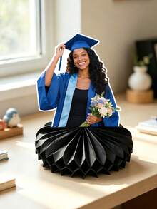 1 buah Hiasan Meja Sarang Lebah Kustom untuk Foto Wisuda, Dekorasi Meja Foto Wisuda yang Dipersonalisasi, Dudukan Sarang Lebah Wisuda, Hiasan Meja Sarang Lebah 3D untuk Pesta Wisuda - MultiWarna - View 10
