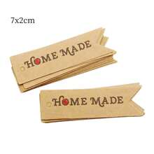 100TAG+20M String 7X2/4X2 Cm White Kraft Paper Handmade Hang Card - 7X2/4X2 cm White Kraft Paper Handmade Hang Card - View 23