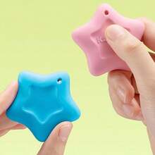 4pcs Erasers + 1pc Rope, Star Shaped Erasers, Boxed Packaging, Suitable For Pencil, Office, Study Erasing Use, Novelty Stationery - 4 Items - View 4