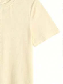 Retro American Sports Duck Logo Graphic T-Shirt For Men, Round Neck Classic Soft Comfortable Unisex Casual Tee, Micro-Elastic Summer Fabric, Graphic - 杏色 - 查看 4