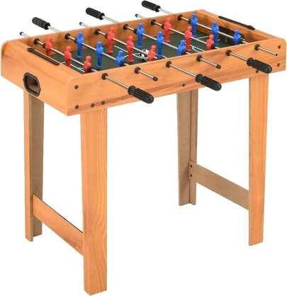 BREEZEE Mesa de Futbolito Compacta para Niños y Adultos, Incluye Pelotas y Accesorios, Diseño de Fácil Montaje, Futbolín, Juego de Mesa para Arcade, para Salas de Juego, Hogar y Oficina