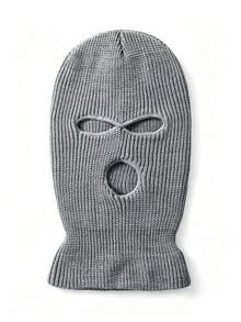 1 Ski Mask For Men And Women, Y2K Style, Candy Color, Thickened Three-Hole Hat, Balaclava, Face Mask, Outdoor Casual, Versatile, Winter Warm, Cold Hat, Suitable For Daily Commuting - Solid Color - View 23