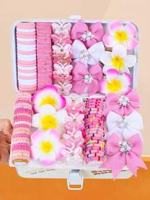 185/6 peças/Conjunto Acessórios de Cabelo Fofos com Borboleta e Hortênsia, Coleção de Borboletas, Flores, Laços Estampados e Outros Elementos Adoráveis, Presilhas de Cabelo, Mais Vários Elásticos de Cabelo de Alta Elasticidade - Adequado para Meninas e Mulheres, Atende às Necessidades de Estilo para Escola Diária, Festa e Outras Ocasiões - Distribuído Aleatoriamente, Presilhas de Garra - Multicolorido - Visão 12