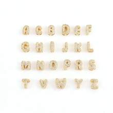 1pc Minimalist Fashionable Bow & Letter Stainless Steel Gold Bead Chain Bracelet For Women - Golden Micro-inlaid Bubbles - View 4
