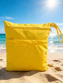 1个装防水干湿两用袋，双口袋设计，可重复使用尿布袋和旅行收纳袋 - 彩色 - 查看 25