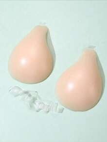 2 chiếc áo ngực silicon tàng hình mới có dây đeo, kiểu dáng chống trượt, nâng đỡ và tạo khe ngực, được thiết kế cho chụp ảnh cưới, váy quây, nội y tàng hình, váy đầm, du lịch và nghỉ dưỡng. - Cà phê nâu - Xem 2