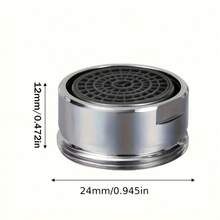 5 piezas Aireadores de grifo, diseñados para boquillas de grifo de M24-24mm. Estos aireadores son compatibles con varios tipos de grifos, incluyendo cocina, baño y inodoro - Aireador - Ver 4
