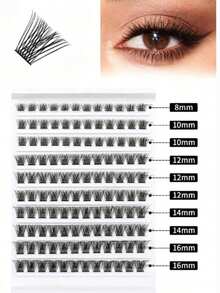 DIY睫毛嫁接套装 120簇 0.07D-8-16mm 曼加睫毛 浓密型单根睫毛嫁接 睫毛簇 DIY家用睫毛嫁接 睫毛簇、睫毛簇、单根睫毛、睫毛、假睫毛 - C - 查看 1