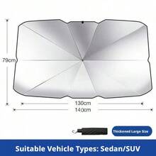 Tấm che nắng kính chắn gió ô tô, phụ kiện cách nhiệt chống nắng cho xe cỡ nhỏ - 1 cái - Xem 11