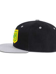 FC Nantes Outdoor Activities, Vacation Shopping, Casual Two-Color Hip-Hop Hat - 黑色 - 查看 3