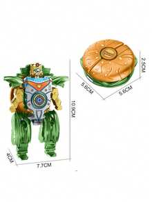 1pc Robot Hamburger Toy, Mechanical Hand Finger Rotating Stress Relief Toy - Multicolor - View 15