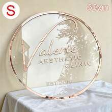 Personalized Rose Gold Transparent Acrylic Business Sign , Custom Round Sign For The Wall, Office Business Sign, Custom Logo Sign, Outdoor Business Sign, Beauty Salon Decor, Custom Boutique Logo, 3D Business Logo, Modern Sign Acrylic Sign, Custom Logo Sign, Round Acrylic Logo Sign, Business Logo Sign, Salon Sign, Sign For Business, Acrylic Business Sign - Multicolor - View 13