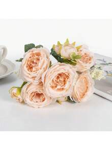 1 bó hoa mẫu đơn nhân tạo, hoa hồng và cẩm tú cầu giả, cây cảnh nghệ thuật, trang trí mùa thu/xuân, thích hợp cho phòng khách, phòng ăn, phòng ngủ, nhà bếp, phòng tắm, quà tặng Ngày của Mẹ, trang trí tiệc sinh nhật, trang trí sân vườn ngoài trời. - Rượu sâm banh - Xem 5