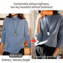 Herramienta ajustable para el bajo y la cintura, adecuada para camisetas, punto, vestidos, sudaderas - Acortador de bajo sin coser con broche a presión, cinturón de cintura invisible para pantalones, camisas, tops - Diseño unisex para costura en casa (sin necesidad de meter dentro) - multicolor - Ver 6