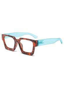 1 Pair Rectangular Frame Light Reading Glasses For Men And Women - Red Box - View 2