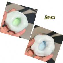 4cm Handmade Plastic Shaped Mochi Stress Relief Toy, Ultra-Thin Handcrafted Textured Ball, Squeeze To Release Pressure - View 15