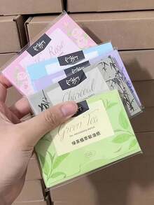 700pcs/500pcs/100pcs Facial Absorbing Paper Set, Can Remove Facial Oil And Keep The Skin Clean. Suitable For Face And Nose,Keeping The Skin Dry And Clean.Portable Skin-Friendly Oil-Control Wipes, Suitable For Daily Skincare And Touch-Ups For Makeup! - Multicolor - View 4