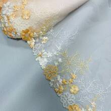 1 Yard Exquisite Floral Embroidered Lace, Decorative Trim, Handmade Craft Material, 26cm Wide - 1 Yard - View 7