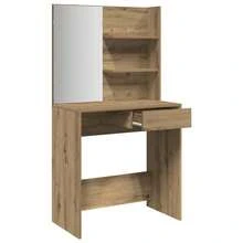 vidaXL Schminktisch Mit Spiegel Artisan-Eiche 74,5x40x141 Cm - Brown - View 7