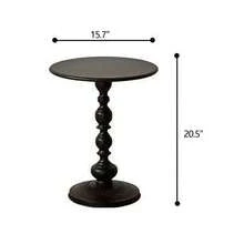 Metal Round Side Table Vintage End Table Small Accent Pedestal Table Nightstand - 15.7*20.5 Inches - View 5