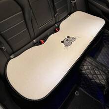 汽车座椅套，亚麻透气汽车坐垫，夏季凉爽汽车座椅垫，通用卡通海豹刺绣坐垫，汽车颈枕腰部支撑，汽车头枕 - A - 查看 14