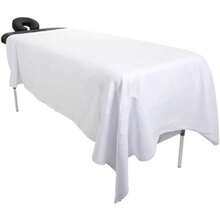 ForPro Luxury TerrySoft - Sábana encimera para mesas de Masaje Color Ultraligera Resistente a Las Manchas y a Las Arrugas 60 Pulgadas de Ancho x 90 Pulgadas de Largo - Blanco - Ver 6