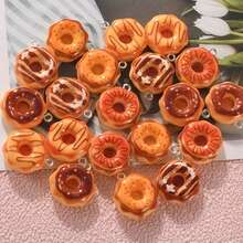 5/10pcs Resin Donut Pendant, For DIY Necklace, Earrings, Phone Strap, Keychain, Perfect Handmade Craft - Random Mix - Multicolor - View 6