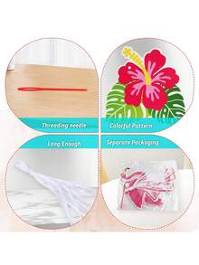1 Bộ cờ trang trí tiệc Hawaii, 5 kiểu dáng chủ đề nhiệt đới bao gồm chim hồng hạc, hoa dâm bụt, chim toucan, ván lướt sóng, dép xỏ ngón, vòng hoa Aloha đầy màu sắc, trang trí tiệc phiêu lưu rừng rậm Hawaii, trang trí tiệc hồ bơi mùa hè, trang trí sân sau bãi biển hồ bơi mùa hè chống tia UV - Cờ Hawaii - Xem 10