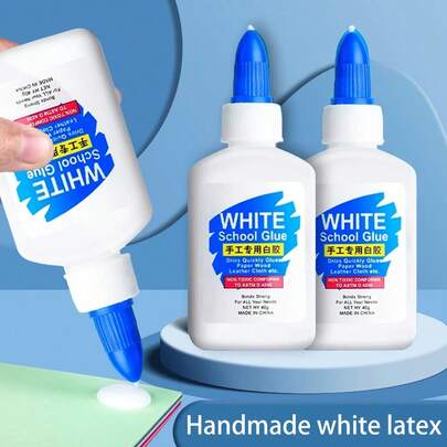 Keo dán thủ công màu trắng, khô nhanh, 40ml/120ml/250ml, keo trắng tự làm, keo nghệ thuật cho học sinh, keo dán đồ dùng học tập cho trường mẫu giáo, keo dán gỗ, keo dán văn phòng phẩm, keo dán lớp học thủ công, keo dán mô hình đồ dùng học tập cho trường học, keo dán tiệc tùng, keo dán thủ công màu trắng cho lớp học.