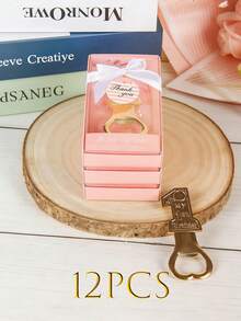 12 piezas Regalos pequeños creativos para el cumpleaños del bebé, abridor de botellas numérico, abridor de botellas de cerveza y quitacorchos para bodas y fiestas europeas y americanas, de aleación de zinc - Ver 9