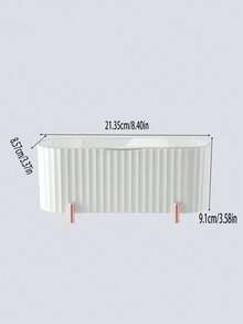 1pc Multi-Grid Desk Storage Box, Gift For Valentine's Day - Baby Pink - View 3