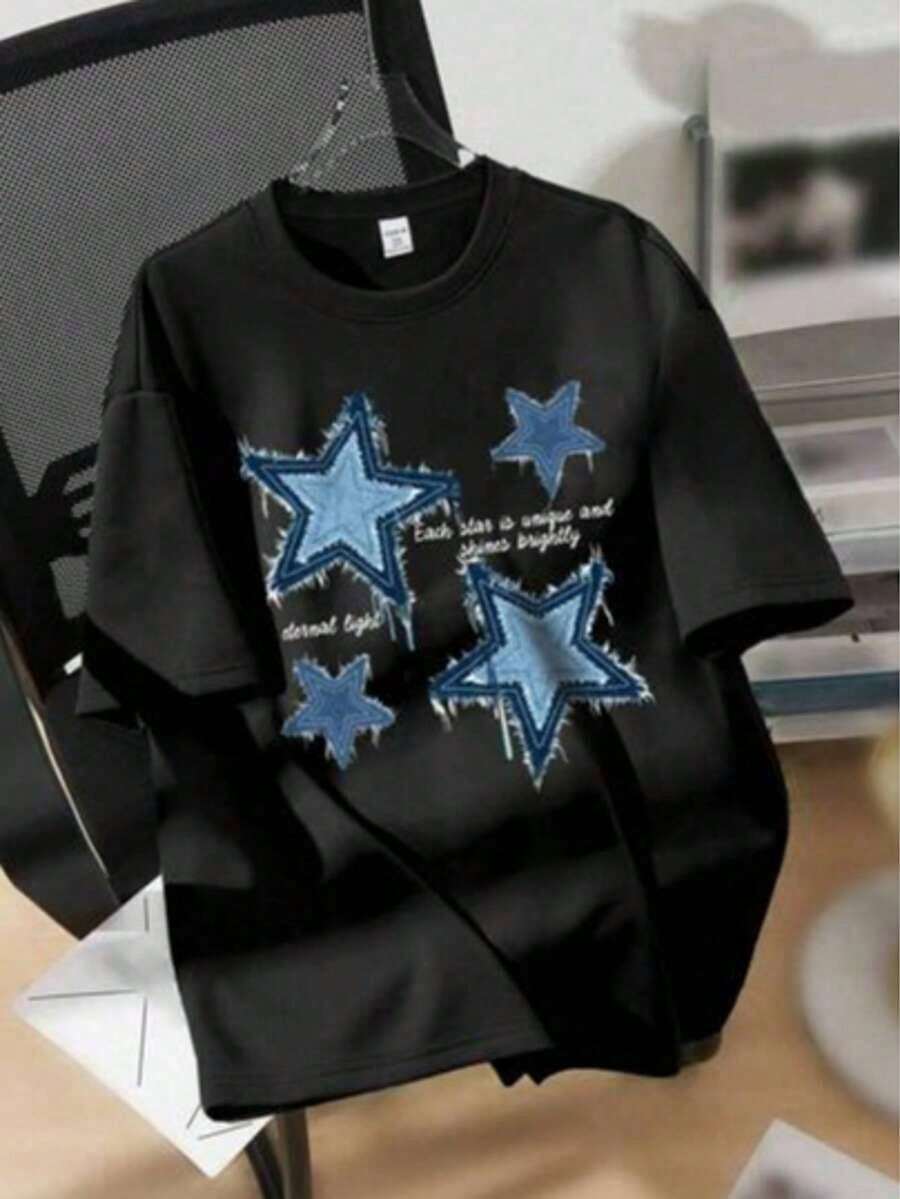 Men's Short-Sleeved, Crew-Neck T-Shirt. Casual Style With Modern And Comfortable Prints. For Men And Women, Couple Style, Short-Sleeved T-Shirt With Print. - 1 - 查看 1