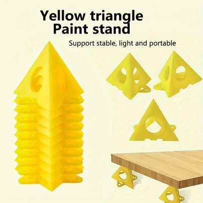 10 chiếc giá đỡ bảng pha màu bằng nhựa, giá đỡ khay sơn hình tam giác, giá đỡ vẽ tranh di động, được thiết kế dành cho sinh viên mỹ thuật, giá đựng và sắp xếp sơn đa chức năng, dụng cụ hỗ trợ làm khô tranh.