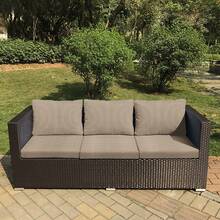 1 buah Sarung Bantal Luar Ruangan Beludru Jagung Ukuran S/M/L, Cocok untuk Sarung Bantal Sofa Luar Ruangan, Sarung Furnitur yang Dapat Dicuci - Unta - View 1
