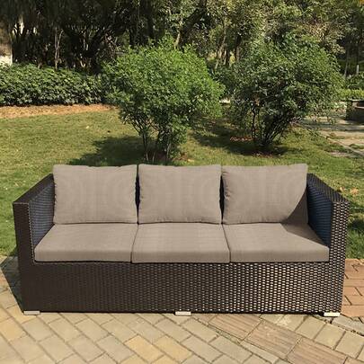 1pc S/M/L Corn Velvet Outdoor Cushion Cover, Suitable For Outdoor Sofa Cushion Cover, Washable Furniture Cover