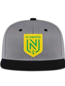 FC Nantes Outdoor Activities, Vacation Shopping, Casual Two-Color Hip-Hop Hat - Xám - Xem 1