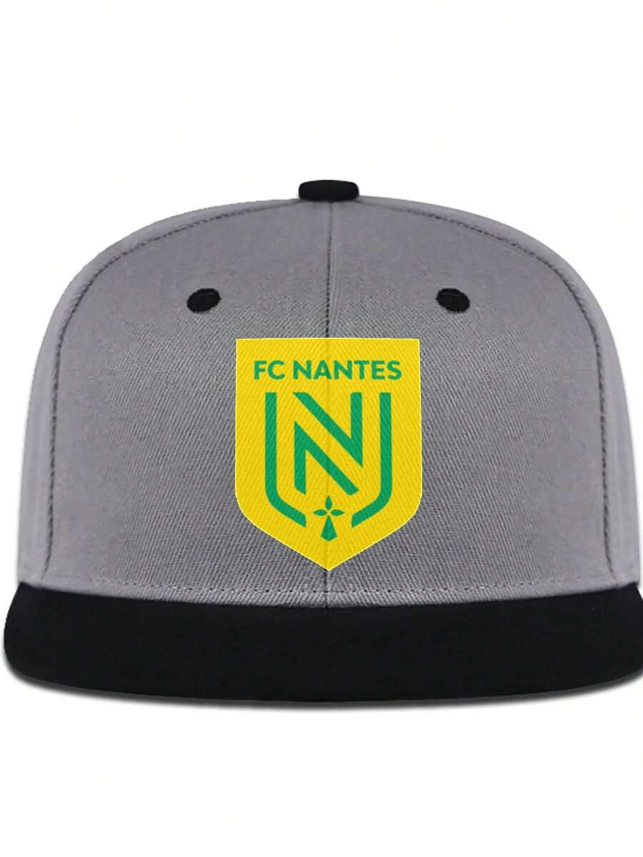 FC Nantes Outdoor Activities, Vacation Shopping, Casual Two-Color Hip-Hop Hat - Xám - Xem 1