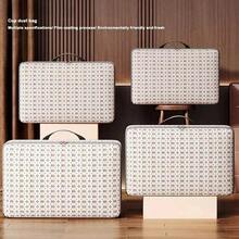 Exclusive Design Laminated Thickened Non-Woven Fabric Large Capacity Storage Bag, Minimalist Non-Woven Rectangular Extra Large Capacity Moving Bag, Waterproof Moisture-Proof Bedroom Storage Foldable, Quilt Clothes Storage Bag, Wardrobe Pants Clothes Storage Bag, Suitable For Home/Bedroom - pola HB - View 3