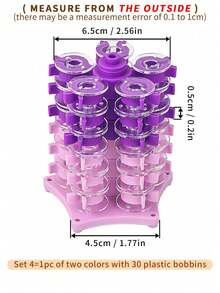 1pc Pagoda-Shaped Bobbin Storage Box Or Set Includes Bobbin Tower And Bobbins, Very Creative And Practical, Can Store Regular Plastic Or Metal Bobbins, Multi-Functional Sewing Machine Bobbin Winder Tower, Bobbin Storage Tool, Sewing Accessory - A - View 17