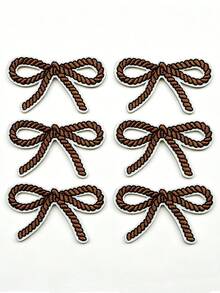 6 miếng vá nơ dây thừng Coquette kiểu miền Tây nước Mỹ, thêu, có thể ủi lên. - Nhiều màu - Xem 7