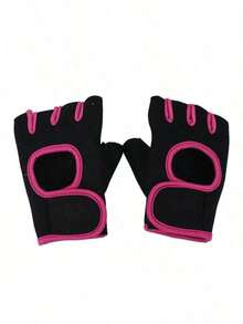 Non-Slip Half Finger Fitness Gloves, With Adjustable Strap, Lightweight Fingerless Gloves, Breathable And Comfortable, Suitable For Men And Women, Applicable For Outdoor Shooting, Hunting, Climbing, Hiking, Cycling, Skiing, Basketball, Dumbbell And Other Sports, Essential Fitness Accessory,Festival,Party - A - View 10