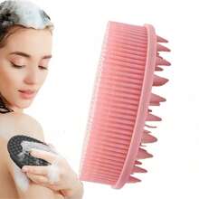 1pc Double-Sided Silicone Body Exfoliating Brush, Soft Silicone Suitable For Sensitive And All Skin Types, Easy To Clean, Multi-Purpose, Suitable For Bathroom, Bathtub, Washroom, For Men, Women And Children, Body Scrub - Multicolor - View 7