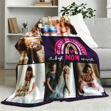 Personalized Customizable Mother's Day Best Gift - MOM Letters You Are The Piece That Holds Us Together 6-Photo Collage Customizable Flannel Throw Blanket - Customizable Text Names Date Multiple Styles Available - Soft Warm Cozy Breathable Lightweight Washable Personalized Blanket For Couch Bed Sofa Living Room Bedroom Home Decor - Elegant Burgundy Heart Aesthetic Sentimental Keepsake - Mother's Day Gift From Daughter Son To Mom, Mother's Day Gift From Granddaughter Grandson To Grandma, Mother's Day Gift From Husband To Wife, Mother's Day Gift From Granddaughter Grandson To Grandmother - Gifts For Her Mom Grandma Family Friends - Insta-Worthy Cozy Vibes Personalized Items For Housewarming Boho Outdoor Bathroom Decor – Home Decor,Bedroom Decor,Living Room Decor,Couch,Sofa,Bed,Customizable,Breathable,Lightweight,Washable,Soft,Comfortable,Elegant,Simple,Personalized Items,Tapestry,Hogar,Bedroom Essentials,Camping Essentials,Beach Essentials,Living Room Essentials,Home Essentials - Kiểu 32 - Xem 3