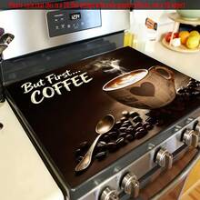 1pc Love Flower Coffee Theme Style Coffee Machine Mats, Dish Mats, Tableware Mats, Table Mats, Especially Suitable For Coffee Machines And Coffee Pots, Bar Mats, Bar Accessories, Very Suitable For Kitchen Use. - Multicolor - View 7