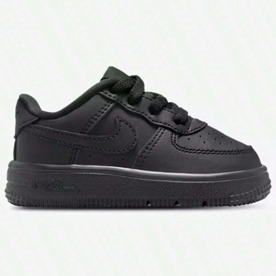 Nike Air Force 1 Low Lace Boys' Toddler White Casual Sneakers IF1674-100 | Court-To-Street Style, Iconic Silhouette - 黑色 - 查看 1