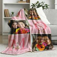 Personalized Customizable Mother's Day Best Gift - MOM Letters You Are The Piece That Holds Us Together 6-Photo Collage Customizable Flannel Throw Blanket - Customizable Text Names Date Multiple Styles Available - Soft Warm Cozy Breathable Lightweight Washable Personalized Blanket For Couch Bed Sofa Living Room Bedroom Home Decor - Elegant Burgundy Heart Aesthetic Sentimental Keepsake - Mother's Day Gift From Daughter Son To Mom, Mother's Day Gift From Granddaughter Grandson To Grandma, Mother's Day Gift From Husband To Wife, Mother's Day Gift From Granddaughter Grandson To Grandmother - Gifts For Her Mom Grandma Family Friends - Insta-Worthy Cozy Vibes Personalized Items For Housewarming Boho Outdoor Bathroom Decor – Home Decor,Bedroom Decor,Living Room Decor,Couch,Sofa,Bed,Customizable,Breathable,Lightweight,Washable,Soft,Comfortable,Elegant,Simple,Personalized Items,Tapestry,Hogar,Bedroom Essentials,Camping Essentials,Beach Essentials,Living Room Essentials,Home Essentials - Kiểu 18 - Xem 3
