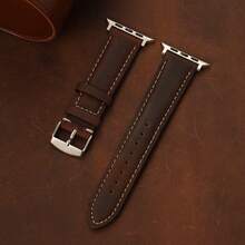 Vintage Crazy Horse Leather Watch Band Compatible With Apple Watch Series 1-11 Ultra SE 38-49mm, Suitable For Women And Men, Genuine Leather Strap - Mouldless - View 23