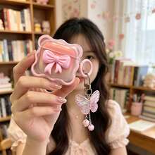 Vỏ đựng tai nghe hình bướm nơ 3D màu hồng dễ thương tương thích với Apple 1/2, Pro, 3, Pro 2, 4 - Hồng - Xem 16